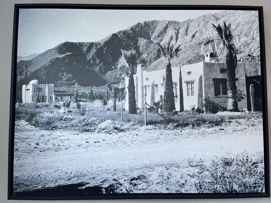 1920s era photo of Gloria Swanson residence being built